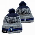 2024 Dallas Mavericks gray navy NBA Sports Cuffed Knit Hats