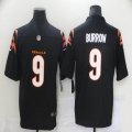 Nike Cincinnati Bengals #9 Joe Burrow black fashion Color Rush Limited Jersey-BD 01