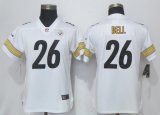 Women Pittsburgh Steelers #26 Le Veon Bell Nike white Color Rush Limited Jersey