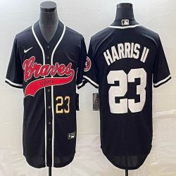 Nike Anaheim Angels #23 Michael Harris II black MLB Baseball jerseys Joint name-BD 02