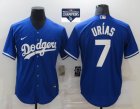 Nike Los Angeles Dodgers #7 Julio Urias blue majestic baseball Jersey