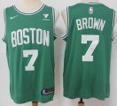 Nike Boston Celtics #7 Jaylen Brown green NBA basketball Jersey-S8