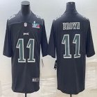 Philadelphia Eagles #11 Carson A.J. Brown black Color Rush Limited Jersey-BD 01