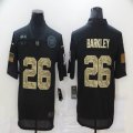 Nike New York Giants #26 Saquon Barkley camo black Salute To Service Limited Jersey-BD