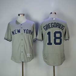 New York Yankees #18 Didi Gregorius gray Flexbase Authentic Collection Jersey