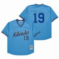 Milwaukee Brewers #19 Robin Yount Blue throwback baseball Jerseys -SG