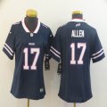 Women Nike Buffalo Bills #17 Josh Allen green Color Rush Limited Jersey