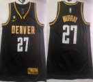 Nike Denver Nuggets #27 Jamal Murray black red nba Jerseys-XD