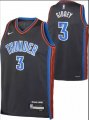 Oklahoma City Thunder #3 Josh Giddey black NBA Jersey Hot-press font