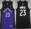 Nike Toronto Raptors #23 Fred VanVleet Purple black basketball Jersey -XD