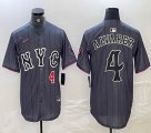 Nike New York Mets #4 Yordan Alvarez gray majestic mlb jerseys majestic baseball jerseys