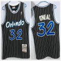 Orlando Magic #32 Shaquille O'Neal Throwback Black NBA Jerseys-HL