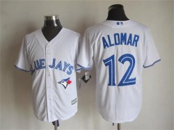 Toronto Blue Jays #12 Roberto Alomar white Majestic MLB Jerseys