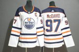 Youth Adidas Connor Mcdavid #97 Edmonton Oilers white Ice Hockey-WL