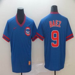 Nike Chicago Cubs #9 Javier Baez Blue baseball jersey-bd