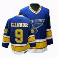 CCM St.Louis Blues 9 Gilmour Blue Throwback NHL Hockey Jersey