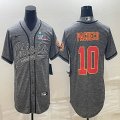 2023 super bowl Nike Kansas City Chiefs #10 Isiah Pacheco hemp ash baseball jerseys Joint name-BD