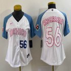 Youth 2023 World Cup Mexico #56 Randy Arozarena white skyblue majestic baseball jerseys 02