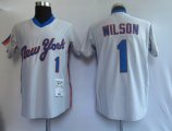 New York Mets 1# WILSON Grey MLB Jersey