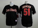 Arizona Diamondbacks #51 Randy Johnson black mlb jersey