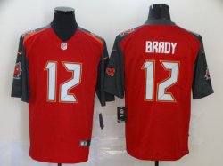 Tampa Bay Buccaneers #12 Tom Brady red Color Rush Limited jersey