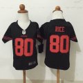 Nike San Francisco 49ers #80 Jerry Rice black Children nfl Jerseys