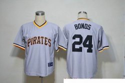 Pittsburgh Pirates #24 Barry Bonds Grey MLB Jerseys