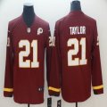 Washington Redskins #21 Sean Taylor Nike red Color Rush Limited Long Sleeves Jersey