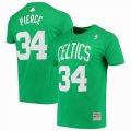 Boston Celtics #34 PIERCE green throwback NBA T-Shirts