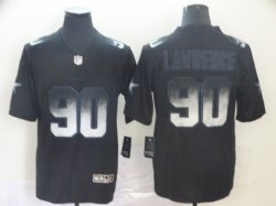 Nike Dallas Cowboys #90 DeMarcus Lawrence black Color Rush Limited Jersey Fireworks version