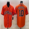 Nike Houston Astros #10 Yuli Gurriel orange baseball jerseys -BD 02