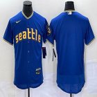 Nike Seattle Mariners blank blue Flexbase Authentic Collection Jersey