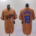 Nike Los Angeles Dodgers #18 Yoshinobu Yamamoto majestic baseball jerseys Joint Name 02