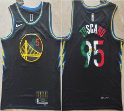 Golden State Warriors #95 Juan Toscano-Anderson black nba basketball jersey-XD