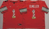 Ohio State Buckeyes Braxton Miller #1 red fashion college football jersey