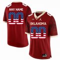 Custom 2018 Oklahoma Sooners red New College Football Jersey with jordan logo 01