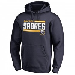 Men\'s Buffalo Sabres Fanatics Branded Navy Iconic Collection On Side Stripe Pullover Hoodie