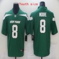 Youth Nike New York Jets #8 Moore Green Color Rush Limited Jersey-CY