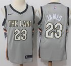 Nike Cleveland Cavaliers #23 LeBron James gary nba jersey-HMD