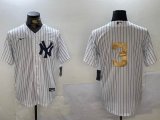 Nike New York Yankees #3 Babe Ruth White fashion majestic baseball Jersey-BD 04