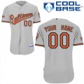 Baltimore Orioles Personalized custom Grey MLB Jersey