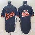 Nike Baltimore Orioles Blank black majestic baseball jersey big logo-BD 03