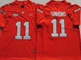 Clemson Tigers #11 Isaiah Simmons Orange NCAA Colloge Football Jersey-PNS