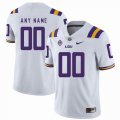 Custom LSU Tigers white College Color Rush Limited Jerseys 002