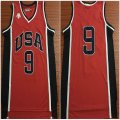 #9 Michael Jordan 84 Olympic Games red nba jersey