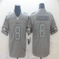 Nike Baltimore Ravens #8 Lamar Jackson Hemp gray Color Rush Limited Jersey-BD