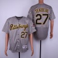 Pittsburgh Pirates #27 Kent Tekulve gray majestic mlb jersey