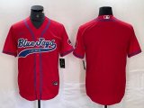 Nike Toronto Blue Jays blank red majestic baseball Jerseys Joint name-BD