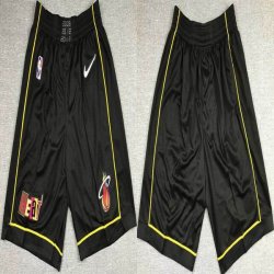 Nike Miami Heat black nba shorts with 75th -XD