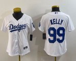 Youth Los Angeles Dodgers #99 Kelly Nike white majestic baseball Jersey-BD